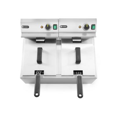 Ruční fritéza, 2 × 8 l, HENDI, Profi Line, 16L, 230V/7000W, 605x460x(H)369mm | 207307